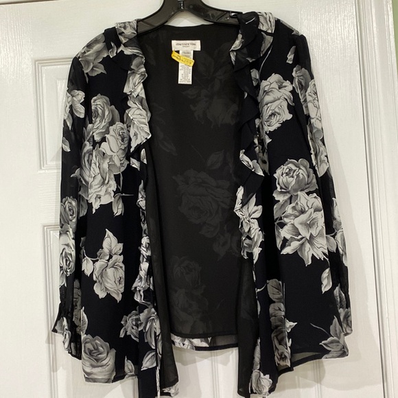 Jones New York wrap floral top size Large - Picture 4 of 6